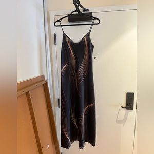 All Saints Midi Slip Dress